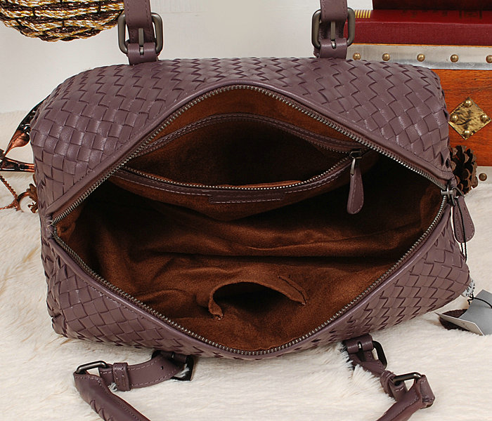 Bottega Veneta krim intrecciato calf bag 9646 purple - Click Image to Close